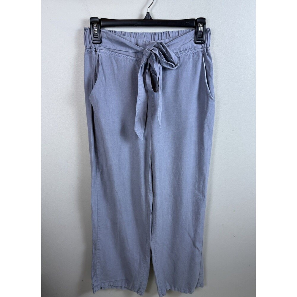 Thread & Supply Pants Flint Blue Gray Tencel High Waist Wide Leg Lounge XS